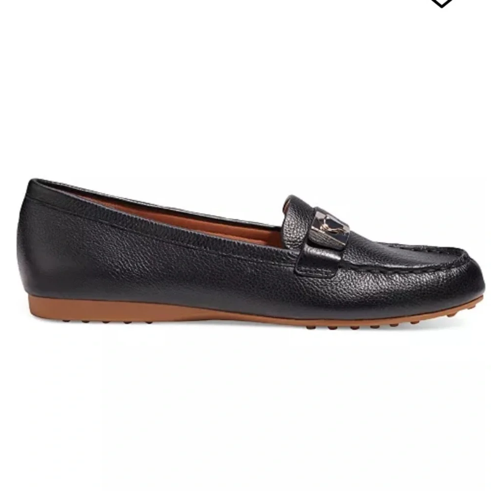 NEW Kate Spade New York Camilla Black Pebbled Leather Loafer sz 6 B